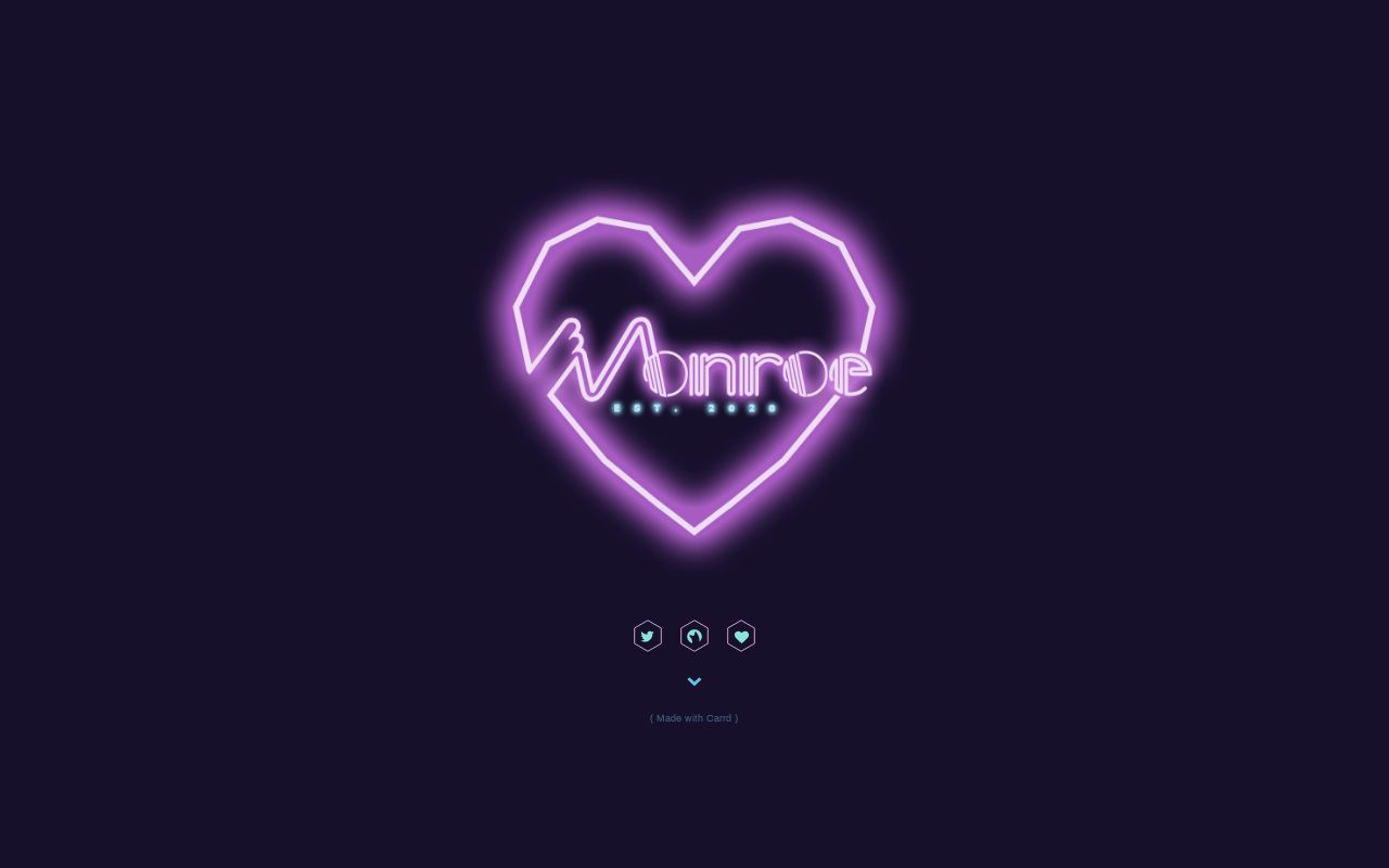 Carrd profile picture for @monroe